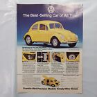 1994 Vintage Franklin Mint Volkswagon Beetle Die Cast Replica Print Ad