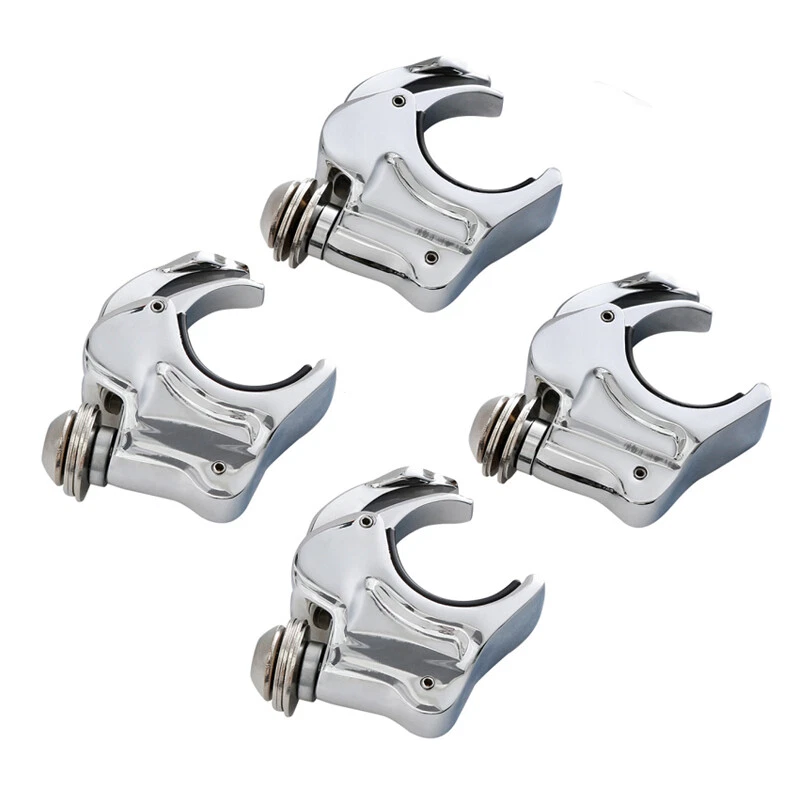 Abrazaderas de parabrisas de horquilla delantera 39 mm 4 piezas para Harley Sportster 883 1200 Dyna FXDWG Foto 1 de 4