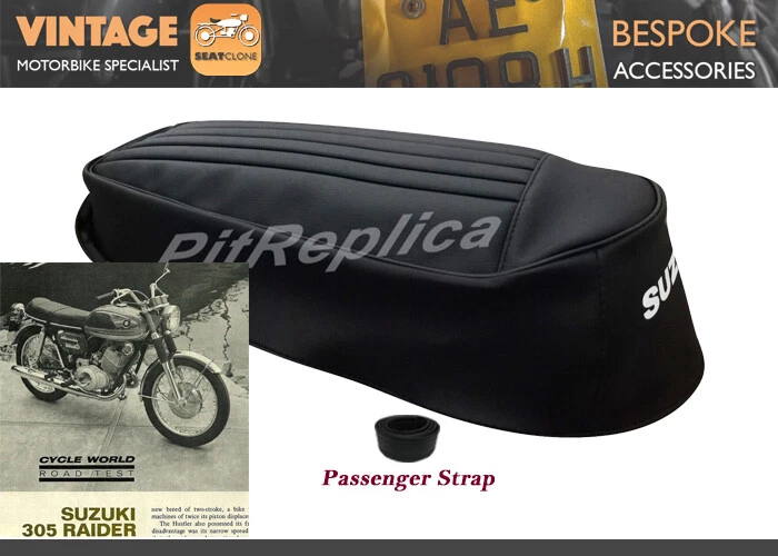 [A1205] CUBIERTA DE ASIENTO SUZUKI RAIDER T305 *VINILO PVC PRENSADO TÉRMICAMENTE* [STOCO] Foto 1 de 4