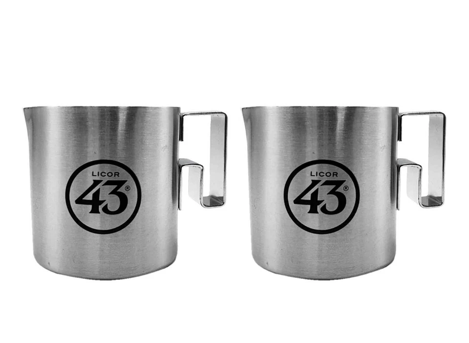 Licor 43 Espresso Kännchen 2er Set Mini Kanne Edelstahl Likör Liquor 43er - Bild 1 von 1