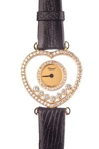 Chopard ‘Happy Diamonds’ Heart Watch 1ct Diamond 18k Gold Chopard Service - Bild 1 von 5