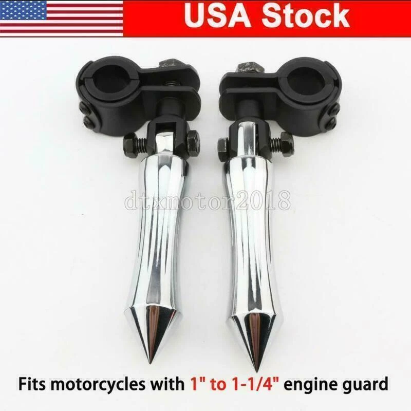 1" to 1-1/4" Foot Pegs Clamps Mount For Honda Goldwing 1100 1200 1800 GL F6B Foto 1 de 4