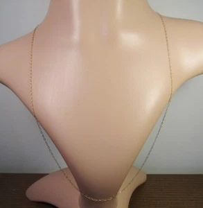 100% Genuine 9k Solid Yellow Gold Fine Necklace Chain 55cm - Picture 1 of 3