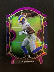 Van Jefferson 2020 Select Concourse Purple Prizm Die Cut RC 71 - Picture 1 of 2