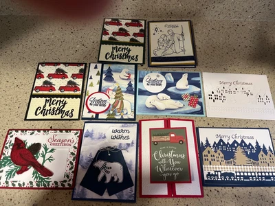 Handmade Christmas Card lot of 10 for $25 includes shipping - Image 1 of 4