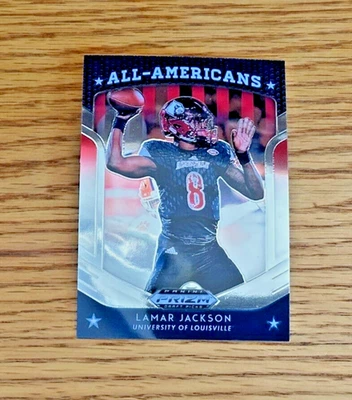 LAMAR JACKSON 2019 Panini Prizm Draft Picks #59 All-Americans - Image 1 of 2