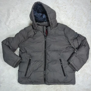 Men's Tommy Hilfiger Quilted Puffer Jacket Grey Size XL - Picture 1 of 8