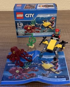LEGO 60090 CITY: Deep Sea Scuba Scooter  100% Complete + Box EUC!!
