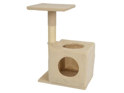 zoofari® Kratzbaum mit Höhle, beige - B-Ware neuwertig - Bild 1 von 4