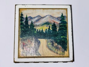 Trucco souvenir vintage dipinto a mano compatto Estes Park Colorado. - Foto 1 di 9