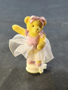 Cherished Teddies Figura "Octubre" Estatuilla Bailarina Rosa Tutú 115307 - Imagen 1 de 6