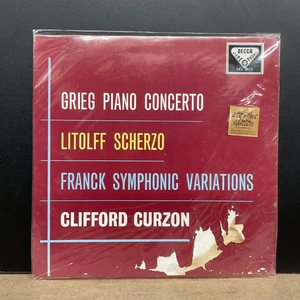 Grieg Piano Concerto Litolff Scherzo Franck Symphonic Variations Curzon Vinyl - Picture 1 of 2