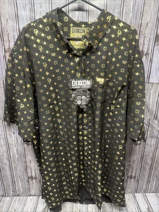 Dixxon Flannel Co. The Bougie Short Sleeve Black & Gold All Over 4XL NWT - Picture 1 of 6