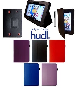 TESCO HUDL 1 ONE 7" LEATHER CASE COVER STAND  - Picture 1 of 9