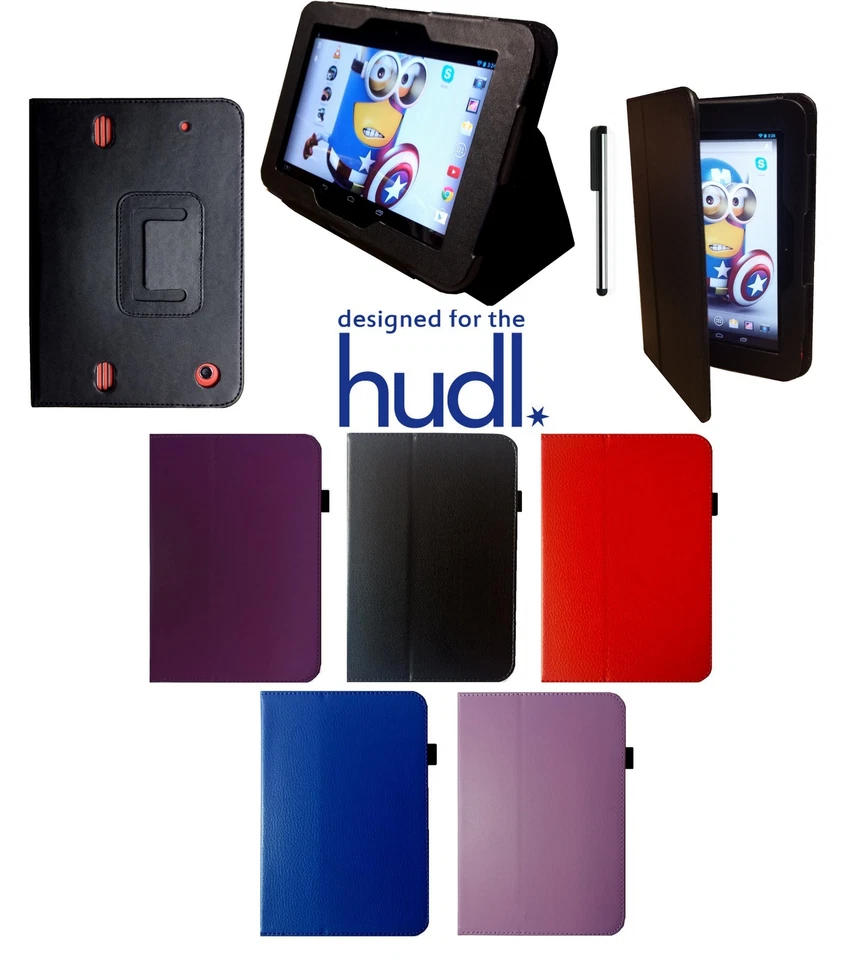 TESCO HUDL 1 ONE 7" LEATHER CASE COVER STAND  - Image 1 of 1