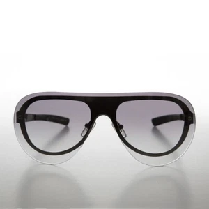 Gray Rimless Aviator with Color Lenses- Devo - Picture 1 of 3