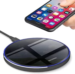 30W Fast Wireless Charger Mat Charging Station For iPhone 15 14 Pro Samsung S24+ - Picture 1 of 6