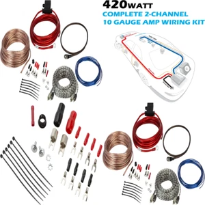 Cables Amplificadores Carro Auto Altavoces Kit Instalación Subwoofer Calibre 10 - Imagen 1 de 7