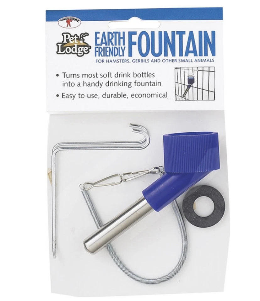 Soda Water bottle nipple Drinking Fountain Kit for Hamsters Rabitts & other smal