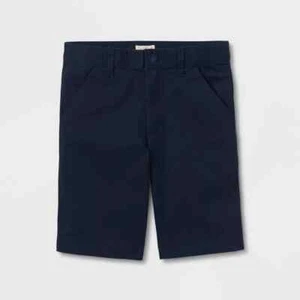 Pantaloncini chino divisa scuola ragazzo Cat & Jack cachi/marino/nero nuovi con etichette varie taglie - Foto 1 di 10