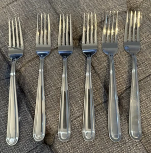 Wallace KYLEE Dinner Forks Lot Of 6 Stainless 8 1/4" NICE 18/0 - Picture 1 of 5