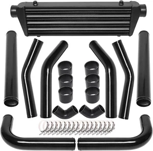 8PCS Universal Aluminum 2.5" Intercooler Piping U-Pipe Black Kit & T-Bolt Clamp - Bild 1 von 6