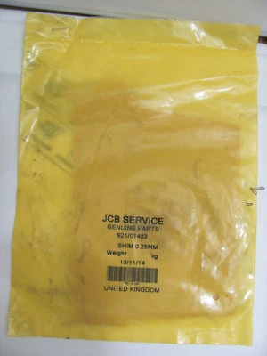 NEW OEM Qty Of One Genuine JCB Part 921/01403 - SHIM 0.25MM - Image 1 of 3