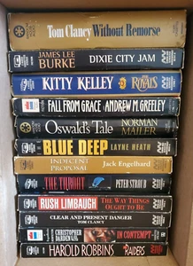 Lot of  12  Audio Books On cassette-Tom Clancy-Rush Limbaugh-Romance-Mystery! - Bild 1 von 8