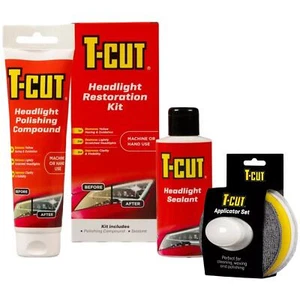 T-Cut Headlight Restoration Kit Polishing Restorer Sealant Headlamp + PAD - Picture 1 of 12