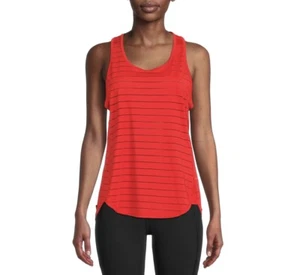 NWT: Avia Women’s Shadow Stripe Lifestyle Active Tank Top, Red, Size XL - Picture 1 of 10