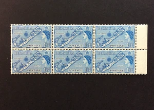 BroadviewStamps Bermuda #157 MNH F-VF block of 6 w right margin. - Picture 1 of 2