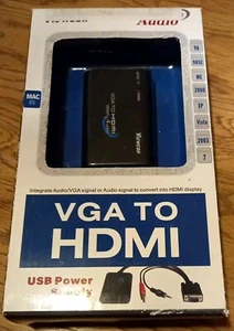 1080 Audio VGA zu HDMI Video Konverter Box Adapter for Laptop PC DVD (S) - Bild 1 von 3