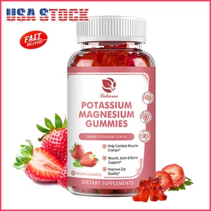 Potassium Magnesium Gummies 60pcs for Adults and Kids High Absorption - Picture 1 of 9