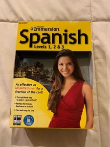 Instant Immersion: Levels 1, 2 & 3 Family Spanish Deluxe Edition Learn Spanish - Picture 1 of 6