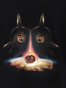 TEEFURY USA The Legend of Zelda Link Majoras Mask T Shirt Black EXCOND XL
