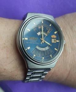 Vintage mens wrist watch Orient multi year calendar. Xiphias gladius 9t - Picture 1 of 7