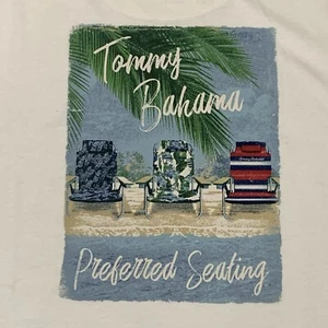 Tommy Bahama Mens XL Short Sleeve Graphic T Shirt White Beach Casual W/Tags - Picture 1 of 11