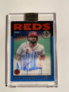 2021 Topps Clearly Authentic Nick Castellanos 35th Ann. Blue /25  - Picture 1 of 1