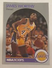 James Worthy Los Angeles Lakers 1990-91 NBA Hoops Trading Card #163 Basketball