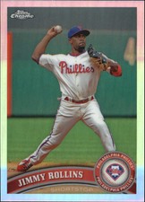 2011 Topps Chrome Refractors #117 Jimmy Rollins