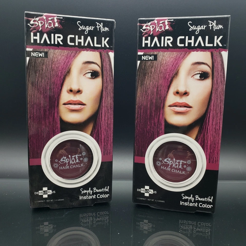 Splat Hair Chalk Sugar Plum 3.50 Grams 3pack