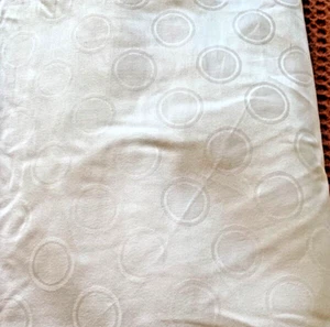 Franco Brocade Full Fitted Sheet White 100% Cotton Made in Pakistan - Picture 1 of 9