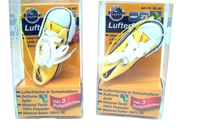 Duftturnschuh, Autoduft, 2 Stück inkl. 3 Duftplättchen / Apfel zum wechseln - Bild 1 von 6