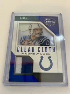 2014 Topps Totally Certified Andrew Luck Clear Cloth 24/50 - Picture 1 of 1