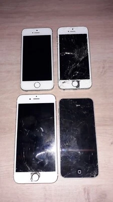 LOT APPLE - 3 IPHONE MELANGER + 2 IPOD - VENDU HS - EN L'ETAT - OU POUR PIECES - Photo 1/4