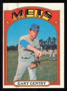 1972 Topps #105 Gary Gentry - - - Excellent
