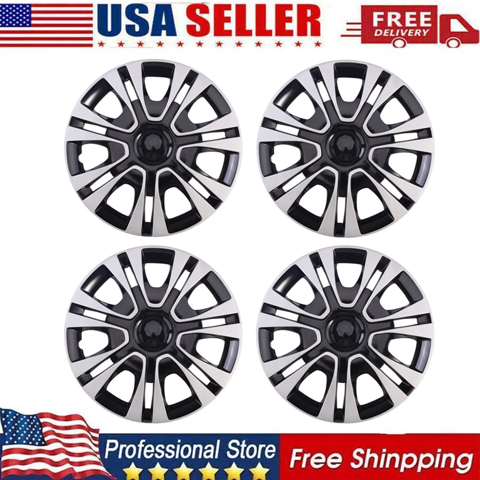 4X 15" Wheel Covers Snap Hub Caps Trim Steel Rim for Dodge Grand Caravan Durango Foto 1 de 4