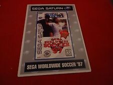 Sega Worldwide Soccer '97 1997 Sega Saturn Vidpro Promotional Display Card ONLY