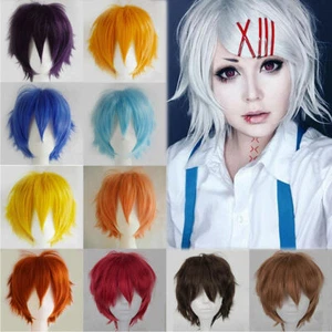 Anime Cosplay Wigs Perücke Kurzhaar Herren Damen Festlich Karneval Perücken - Bild 1 von 22