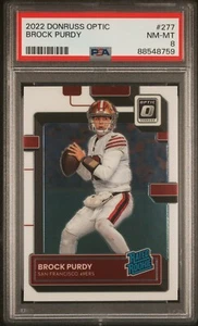 2022 Panini Donruss Optic #277 Brock Burdy Rated Rookie PSA 8 - Picture 1 of 2